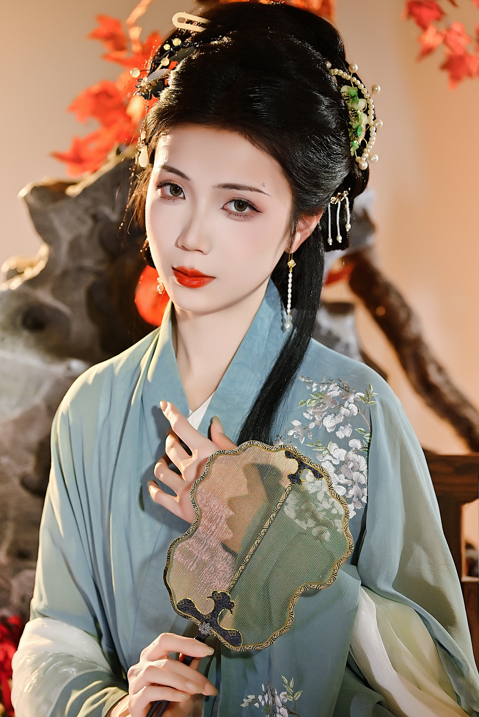 [YITUYU艺图语]2023.11.25 枫叶仕女图 珂璃 3